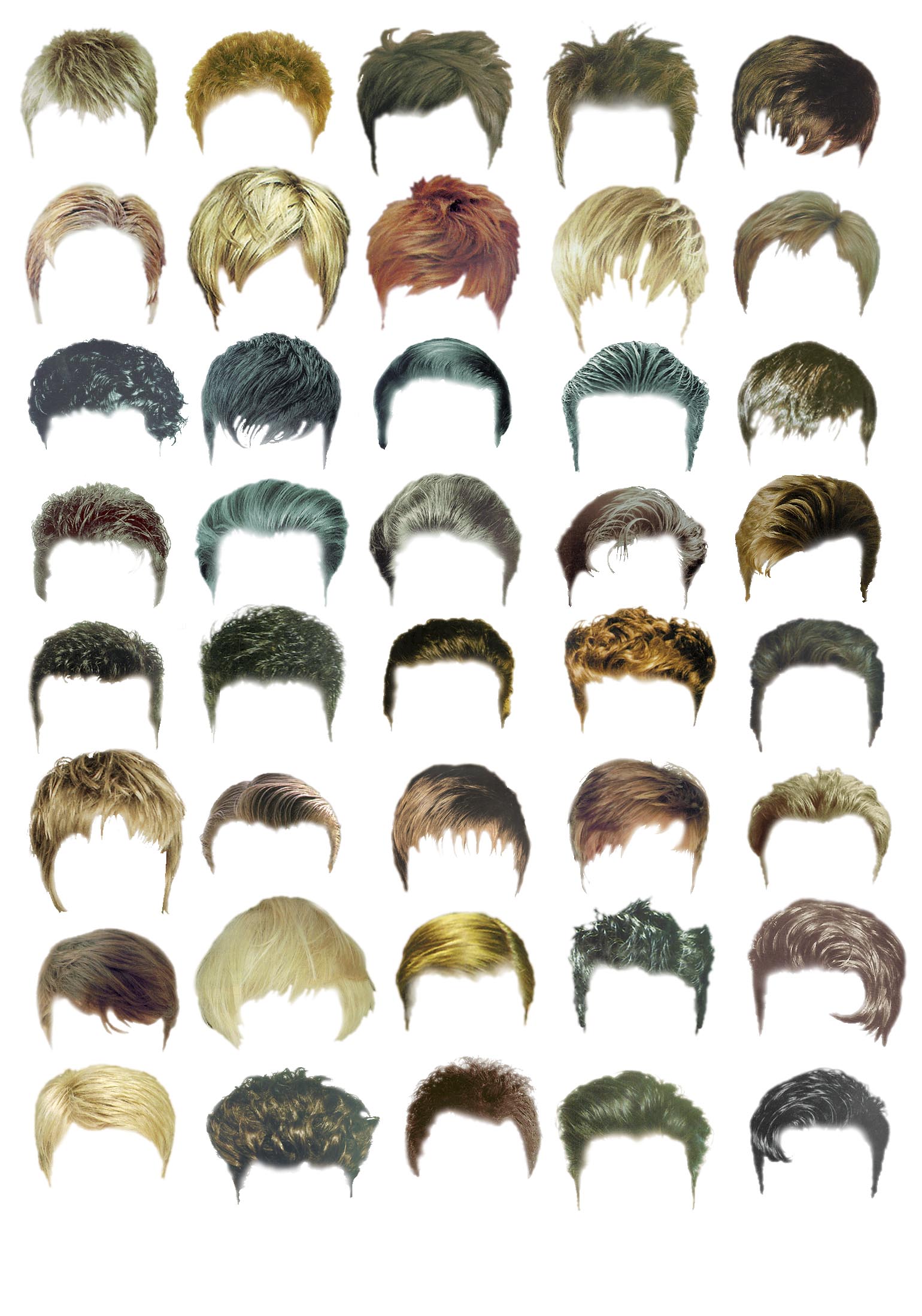 Hair Style Collection Photoshop PSD Resource